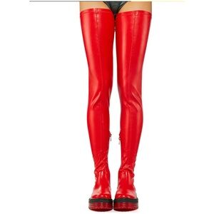 Azalea Wang Flatform Thigh High Boots